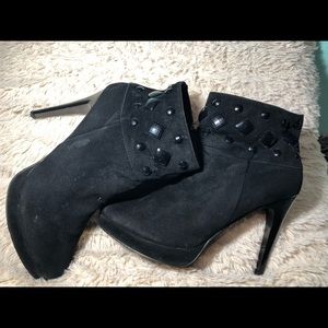 Black stiletto heels (ankle boots)
